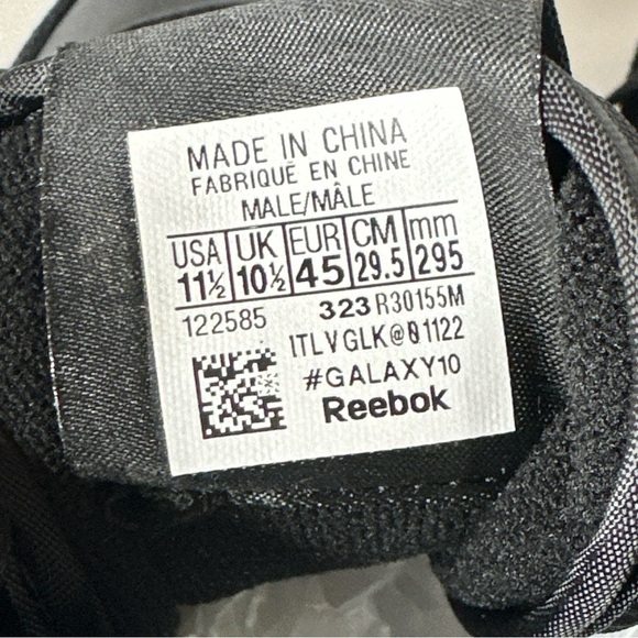 New Reebok forte racer reflective black Men’s 11.5 main image 6